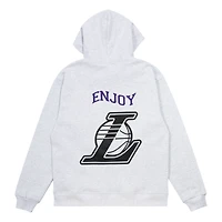 Unisex Enjoy Basketball x Los Angeles Lakers Heather Gray Hoop Enthusiast Capsule Collection Pullover Hoodie