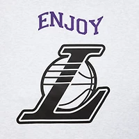 Unisex Enjoy Basketball x Los Angeles Lakers Heather Gray Hoop Enthusiast Capsule Collection Pullover Hoodie