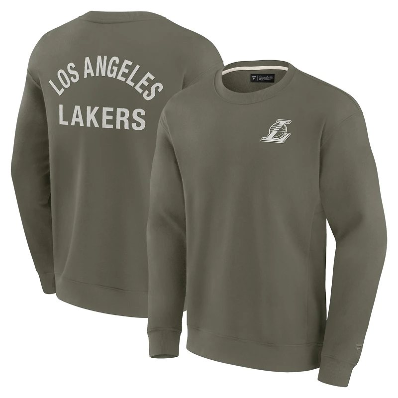 Sweat-shirt unisexe Fanatics Olive Los Angeles Lakers Elements en polaire ultra douce
