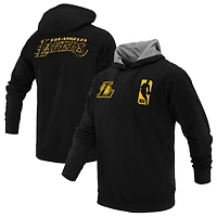 Unisex FISLL Black Los Angeles Lakers Logoman Shadow Collection Pullover Hoodie