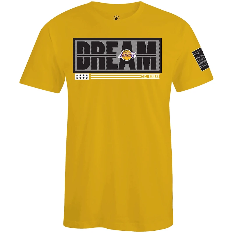 T-shirt unisexe FISLL x Black History Collection doré des Los Angeles Lakers