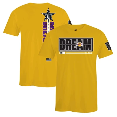 T-shirt unisexe FISLL x Black History Collection doré des Los Angeles Lakers
