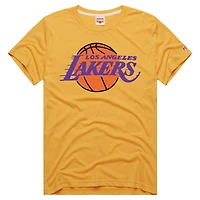 T-shirt unisexe Hommage Gold Los Angeles Lakers Logo Tri-Blend