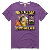 Unisex Homage Luka Dončić Purple Los Angeles Lakers NBA Jam Tri-Blend T-Shirt