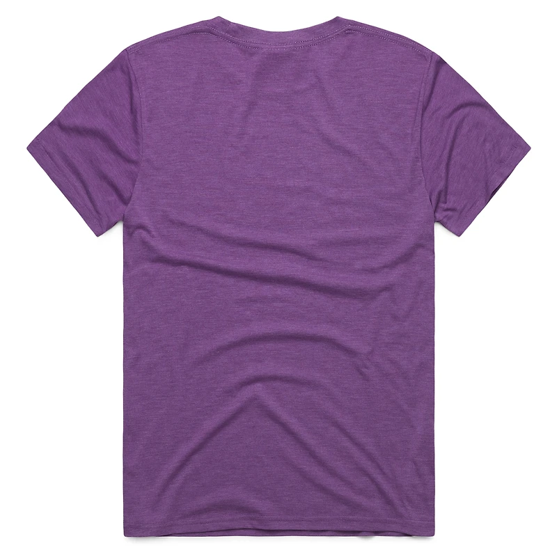 T-shirt unisexe violet hommage à Luka Dončić, NBA Jam Tri-Blend, Los Angeles Lakers