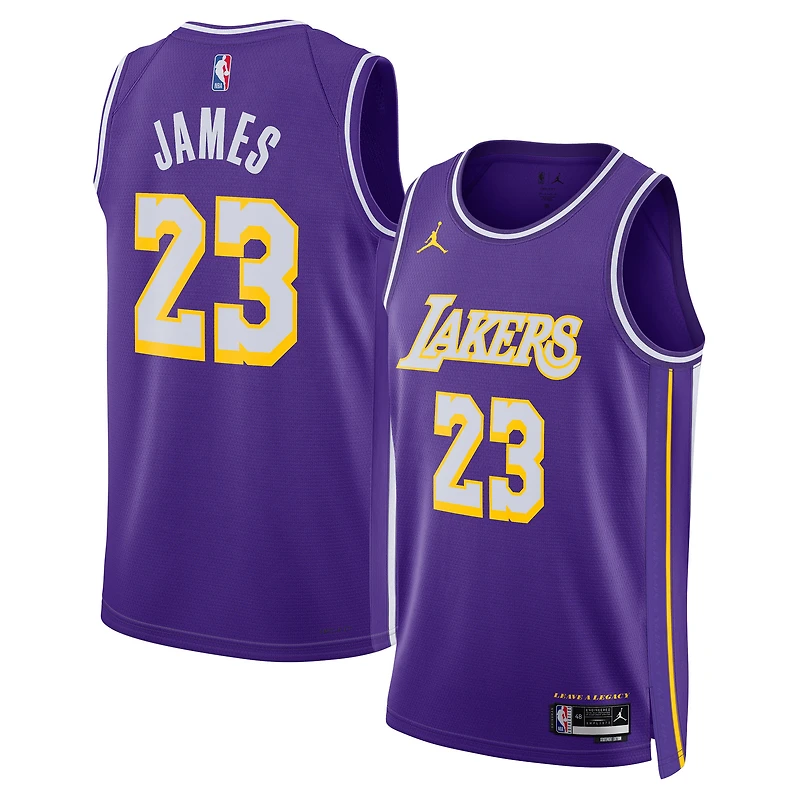 Unisex Jordan Brand LeBron James Purple Los Angeles Lakers Swingman Jersey - Statement Edition