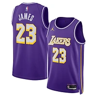Unisex Jordan Brand LeBron James Purple Los Angeles Lakers Swingman Jersey - Statement Edition