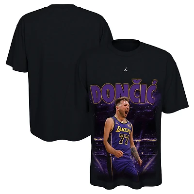 Unisex Jordan Brand Luka Dončić Black Los Angeles Lakers New Faces x Places T-Shirt