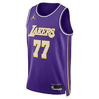 Unisex Jordan Brand Luka Dončić Purple Los Angeles Lakers Swingman Jersey - Statement Edition