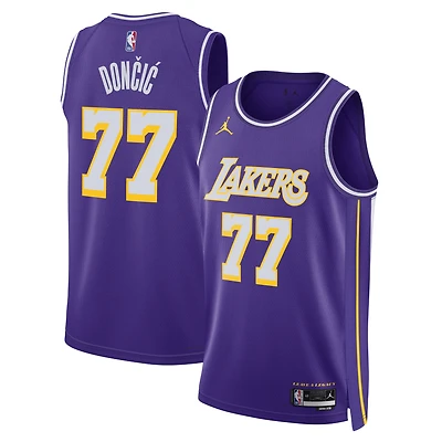 Unisex Jordan Brand Luka Dončić Purple Los Angeles Lakers Swingman Jersey - Statement Edition