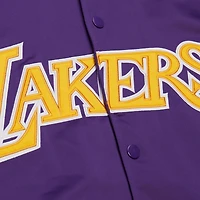 Unisex Mitchell & Ness Purple Los Angeles Lakers Vintage Team Origins Satin Full-Snap Jacket
