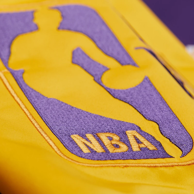 Unisex Mitchell & Ness Purple Los Angeles Lakers Vintage Team Origins Satin Full-Snap Jacket