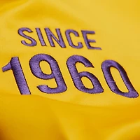 Unisex Mitchell & Ness Purple Los Angeles Lakers Vintage Team Origins Satin Full-Snap Jacket