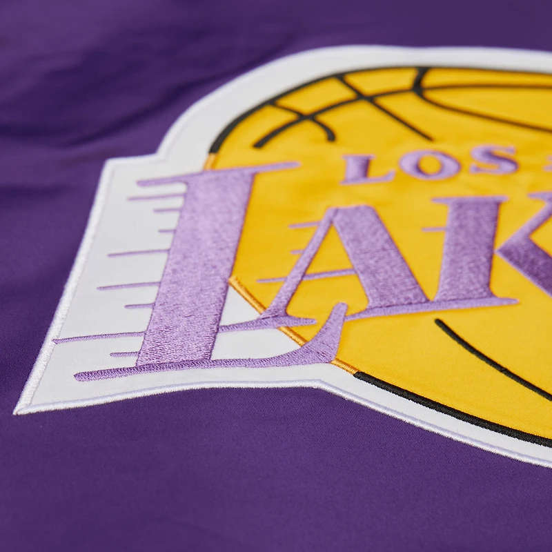Unisex Mitchell & Ness Purple Los Angeles Lakers Vintage Team Origins Satin Full-Snap Jacket