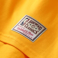 Unisex Mitchell & Ness Shaquille O'Neal Gold Los Angeles Lakers Hardwood Classics Name Number T-Shirt