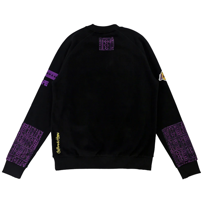 Unisex NBA x Two Hype  Black Los Angeles Lakers Culture & Hoops Heavyweight Pullover Sweatshirt