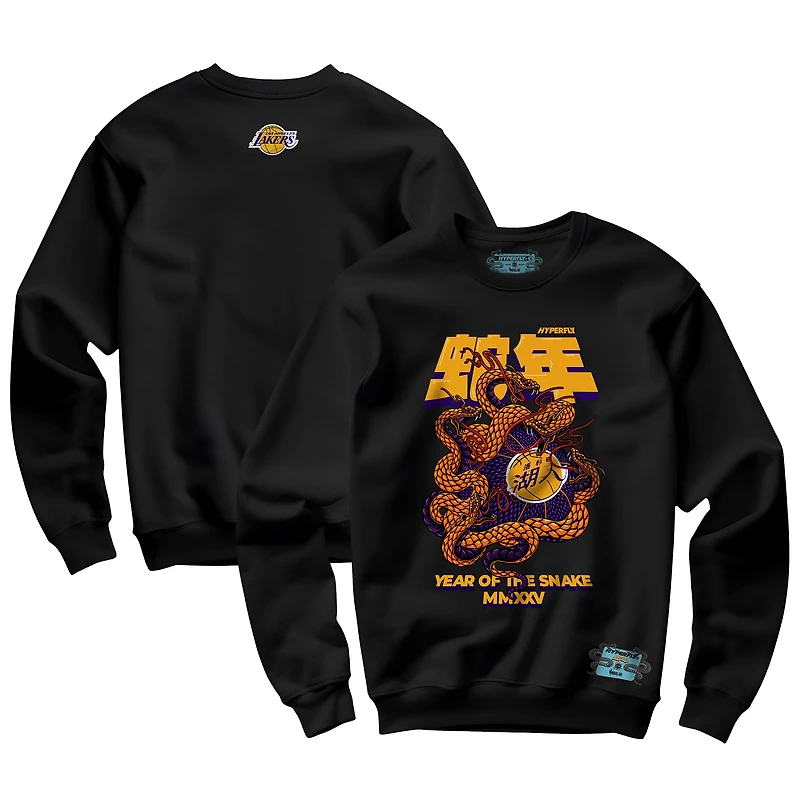 Unisex NBALab x Hyperfly Black Los Angeles Lakers Year of the Snake Lunar New Collection Sweatshirt