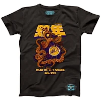 Unisex NBALab x Hyperfly Heather Black Los Angeles Lakers Year of the Snake Lunar New Collection T-Shirt