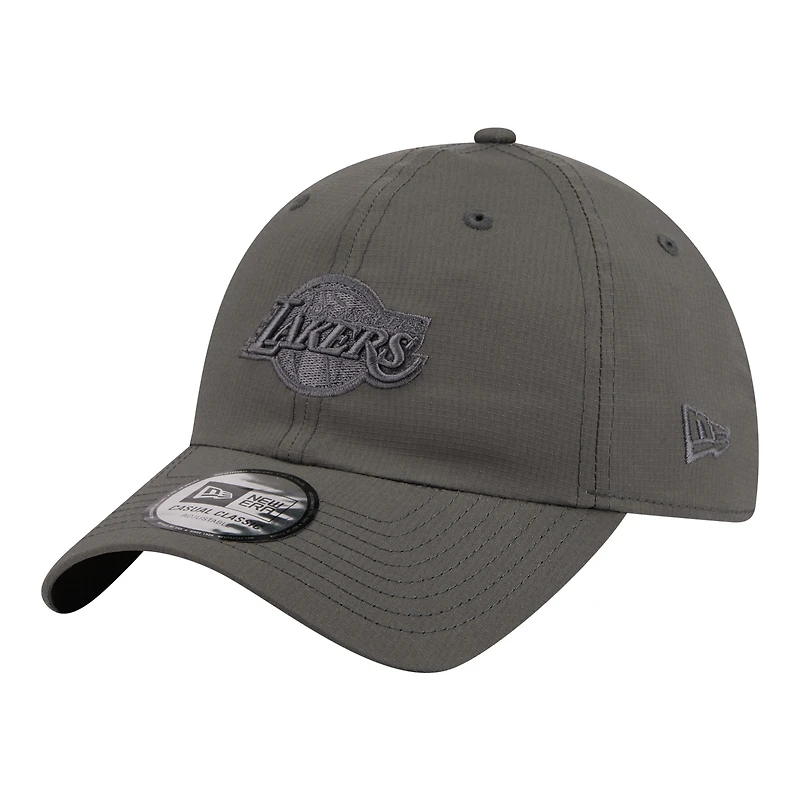Unisex New Era Charcoal Los Angeles Lakers Ripstop Casual Classic Adjustable Hat