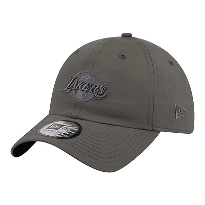 Unisex New Era Charcoal Los Angeles Lakers Ripstop Casual Classic Adjustable Hat