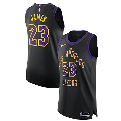 Unisex Nike LeBron James Black Los Angeles Lakers 2025/26 Authentic Jersey - City Edition