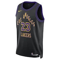 Unisex Nike LeBron James Black Los Angeles Lakers 2025/26 Swingman Jersey - City Edition