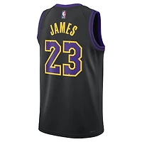 Maillot Swingman Nike LeBron James noir unisexe Los Angeles Lakers 2025/26 - Édition City