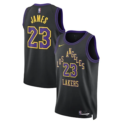 Unisex Nike LeBron James Black Los Angeles Lakers 2025/26 Swingman Jersey - City Edition