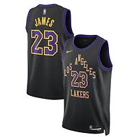 Maillot Swingman Nike LeBron James noir unisexe Los Angeles Lakers 2025/26 - Édition City