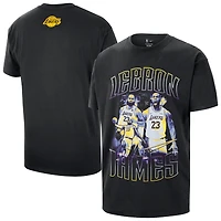 T-shirt unisexe Nike LeBron James noir Los Angeles Lakers