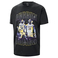 T-shirt unisexe Nike LeBron James noir Los Angeles Lakers
