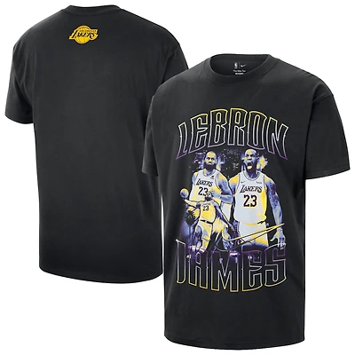 Unisex Nike LeBron James Black Los Angeles Lakers Athlete T-Shirt