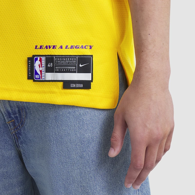 Unisex Nike LeBron James Gold Los Angeles Lakers Swingman Jersey - Icon Edition