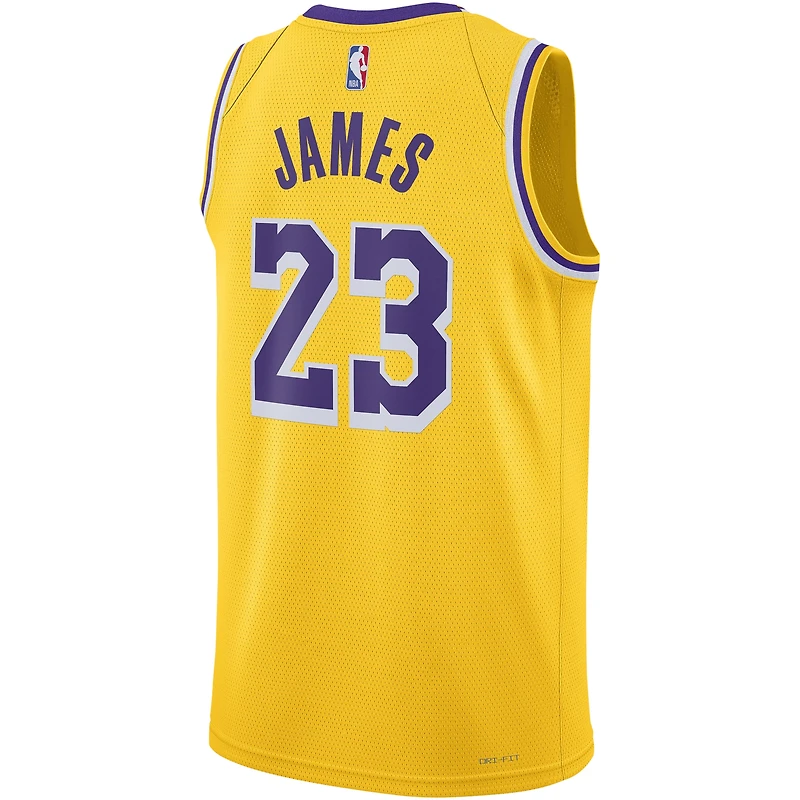 Unisex Nike LeBron James Gold Los Angeles Lakers Swingman Jersey - Icon Edition