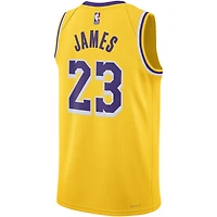 Unisex Nike LeBron James Gold Los Angeles Lakers Swingman Jersey - Icon Edition