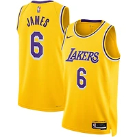 Unisex Nike LeBron James Gold Los Angeles Lakers Swingman Player Jersey - Icon Edition