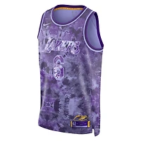 Maillot unisexe Nike LeBron James violet Los Angeles Lakers Select Series Swingman