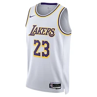 Unisex Nike LeBron James White Los Angeles Lakers Swingman Jersey - Association Edition