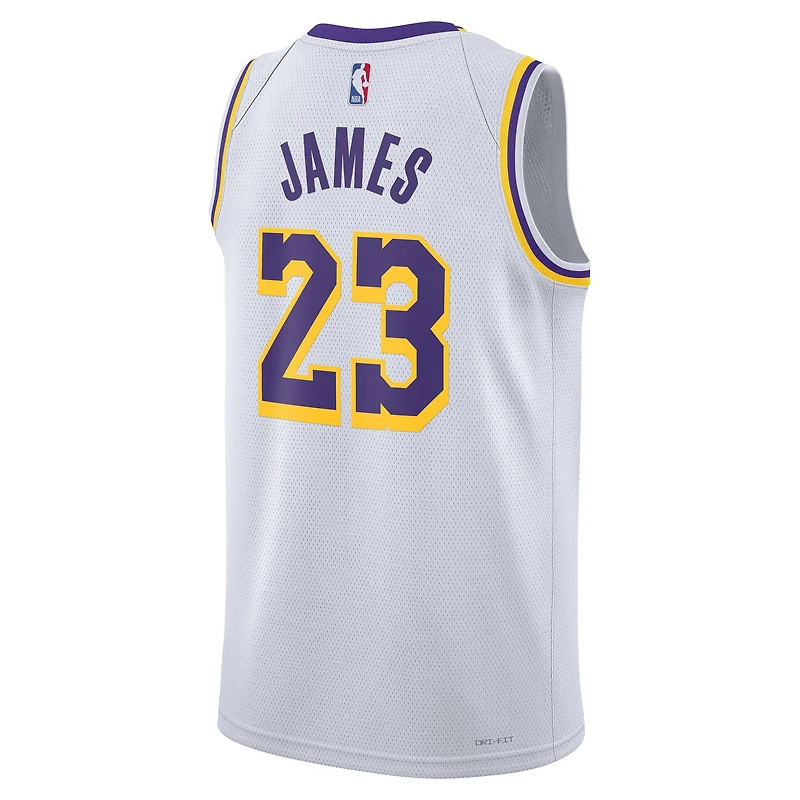 Unisex Nike LeBron James White Los Angeles Lakers Swingman Jersey - Association Edition