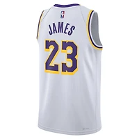 Unisex Nike LeBron James White Los Angeles Lakers Swingman Jersey - Association Edition