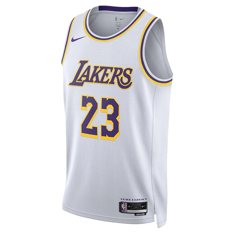 Unisex Nike LeBron James White Los Angeles Lakers Swingman Jersey - Association Edition