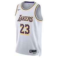 Unisex Nike LeBron James White Los Angeles Lakers Swingman Jersey - Association Edition