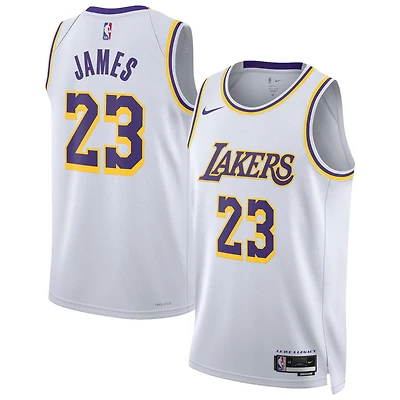 Unisex Nike LeBron James White Los Angeles Lakers Swingman Jersey - Association Edition