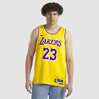 Unisexe Nike LeBron James Jaune Los Angeles Lakers Swingman Player Jersey - Icon Edition