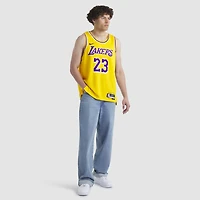 Unisex Nike LeBron James Yellow Los Angeles Lakers Swingman Player Jersey - Icon Edition