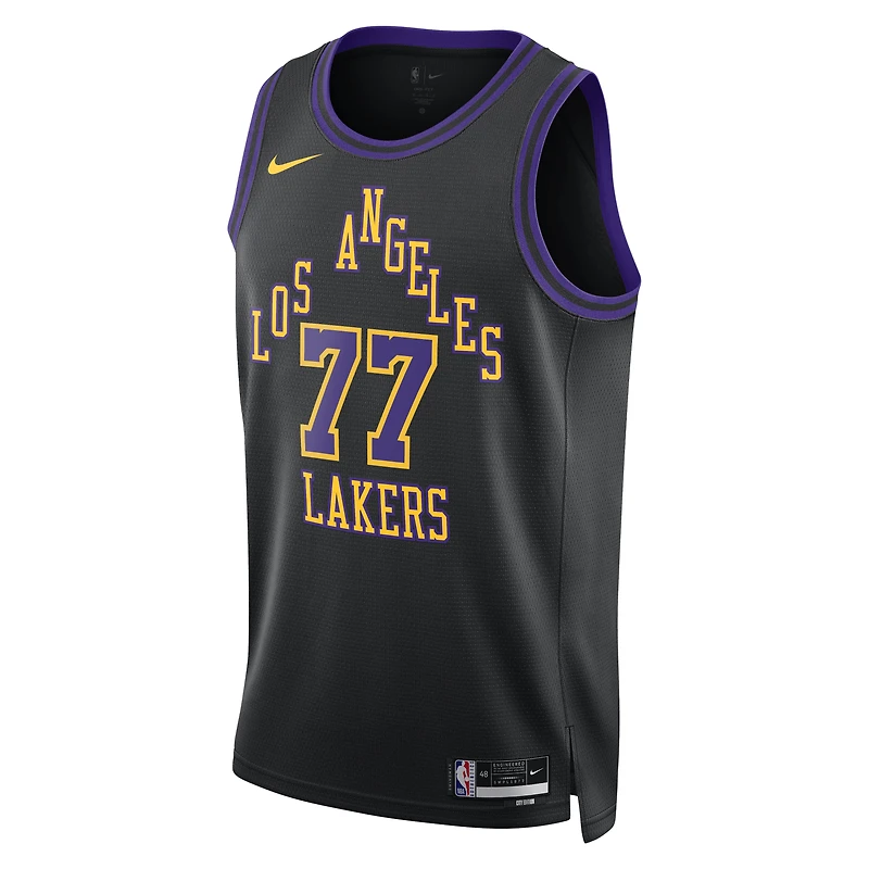 Unisex Nike Luka Dončić Black Los Angeles Lakers 2025/26 Swingman Jersey - City Edition