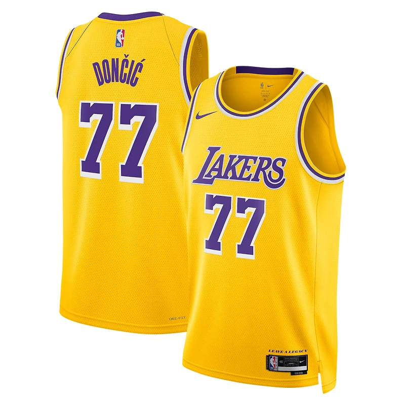 Unisex Nike Luka Dončić Gold Los Angeles Lakers Swingman Jersey - Icon Edition