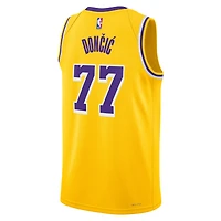 Unisex Nike Luka Dončić Gold Los Angeles Lakers Swingman Jersey - Icon Edition
