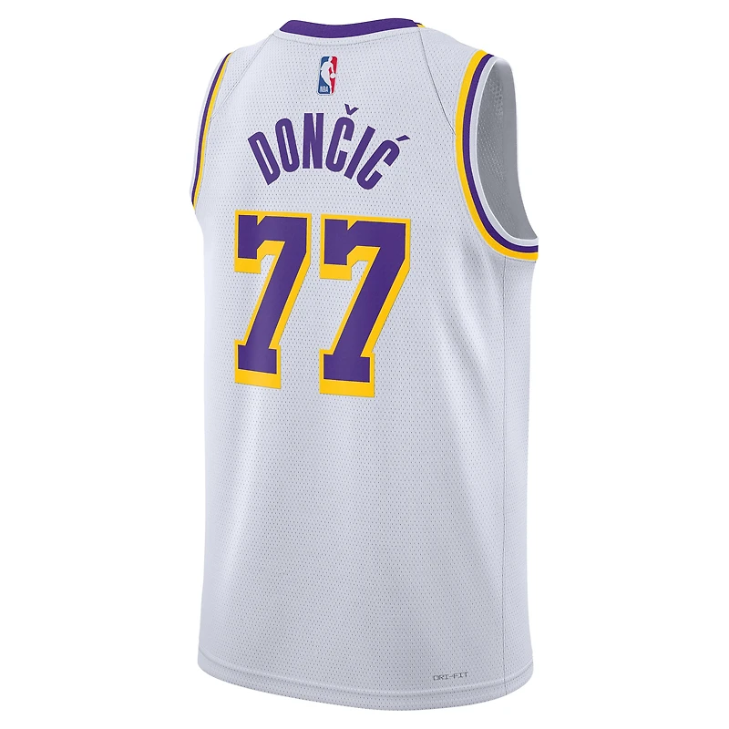 Unisex Nike Luka Dončić White Los Angeles Lakers Swingman Jersey - Association Edition