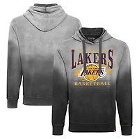 Unisex Sportiqe Black Los Angeles Lakers Blake Sun-Fade Pullover Hoodie